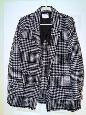 Old Navy Black & White Checked Blazer